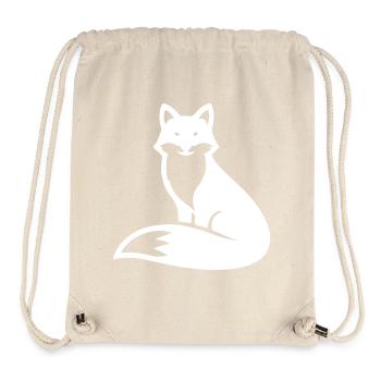 Fuchs Tier Silhouette - Stanley/Stella recycelter Gym Bag - Naturweiß - Vorne