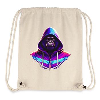 Neon Gorilla 80s Retro Style - Stanley/Stella Recycled Gym Bag - natural - Front