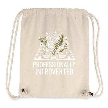 Professionally Introverted - Stanley/Stella Recycled Gym Bag - natural - Front