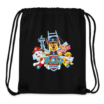 Paw Patrol Logo - Stanley/Stella recycelter Gym Bag - Schwarz - Vorne