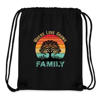 Millésime familial - Sac à cordon recyclé Stanley/Stella - noir - Devant