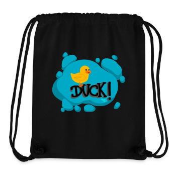 Duck! - Calypso Blous - Stanley/Stella recycelter Gym Bag - Schwarz - Vorne