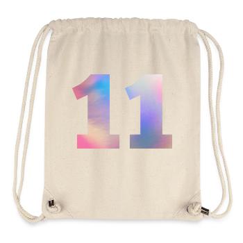 Colorful Number 11 - Stanley/Stella Recycled Gym Bag - natural - Front