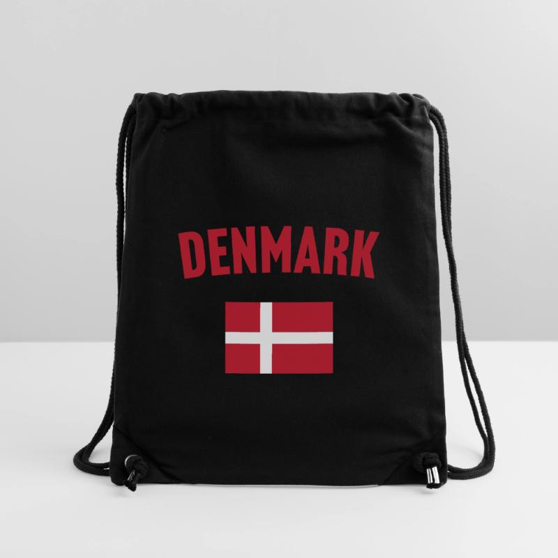 Drapeau du Danemark Sac à cordon recyclé Stanley/Stella