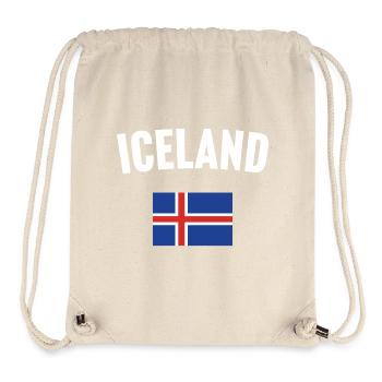 Drapeau islandais - Sac à cordon recyclé Stanley/Stella - blanc naturel - Devant