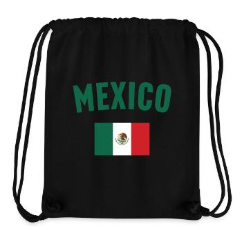 Drapeau du Mexique - Sac à cordon recyclé Stanley/Stella - noir - Devant