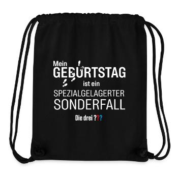 Die Drei ??? Geburtstags-Design - Stanley/Stella recycelter Gym Bag - Schwarz - Vorne