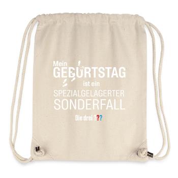 Die Drei ??? Geburtstags-Design - Stanley/Stella recycelter Gym Bag - Naturweiß - Vorne