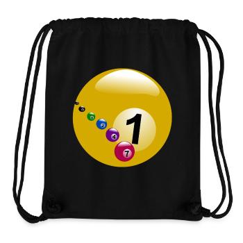 pool billards billiards snooker queue ball sport14 - Stanley/Stella recycelter Gym Bag - Schwarz - Vorne
