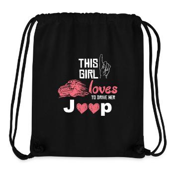Jeep Fahrerin Liebe Geländewagen Offroad Geschenk - Stanley/Stella recycelter Gym Bag - Schwarz - Vorne