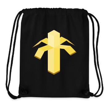 représentation abstraite d'une banane - Sac à cordon recyclé Stanley/Stella - noir - Devant