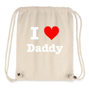 I love daddy - Stanley/Stella Recycled Gym Bag - natural - Front