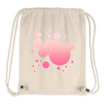 Simple Pink Color Spatter Color Splash Design - Stanley/Stella Recycled Gym Bag - natural - Front