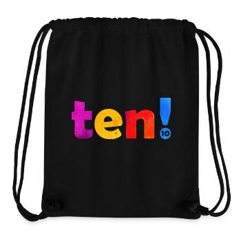 ZEHN 10 JAHRE 10. GEBURTSTAG - Stanley/Stella recycelter Gym Bag - Schwarz - Vorne