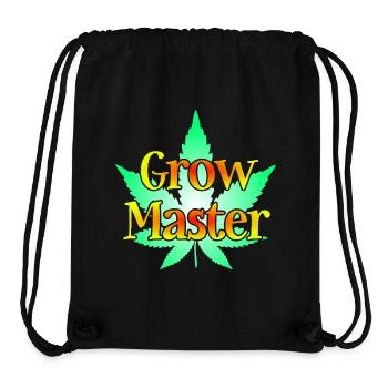 Grow Master - Cannabis - Marijuana - Marihuana - Stanley/Stella recycelter Gym Bag - Schwarz - Vorne