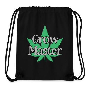 Grow Master - Cannabis - Marijuana - Marihuana - Stanley/Stella recycelter Gym Bag - Schwarz - Vorne