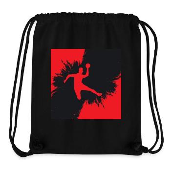 handball - Stanley/Stella recycelter Gym Bag - Schwarz - Vorne