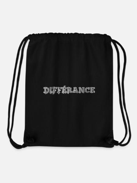 Différance - Derrida - To Differ and To Defer - Stanley/Stella Recycled Gym Bag - black
