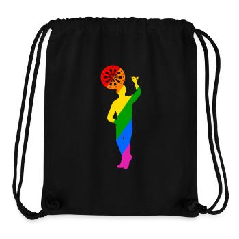 colorful dart player - Stanley/Stella Recycled Gym Bag - black - Front