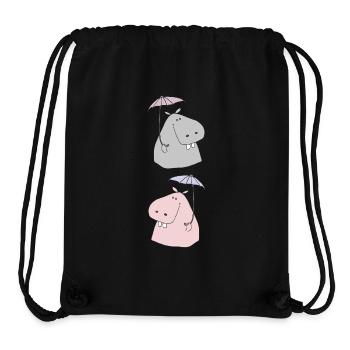 Mr. and Mrs. Nilpferd - Stanley/Stella Recycled Gym Bag - black - Front
