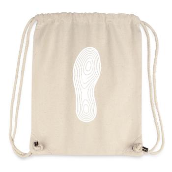 Concentric Footprint Sole Art Hiking Camping - Stanley/Stella Recycled Gym Bag - natural - Front