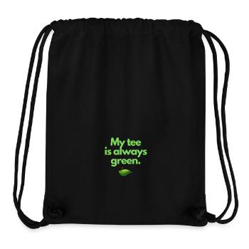 My tee is always green. Be happy and play Golf. - Stanley/Stella recycelter Gym Bag - Schwarz - Vorne