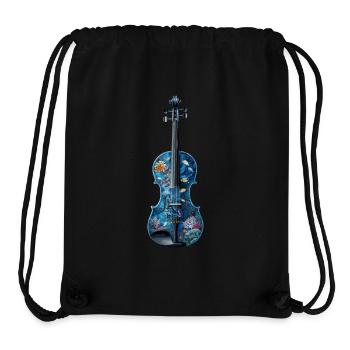 Fisch Violine - Stanley/Stella recycelter Gym Bag - Schwarz - Vorne