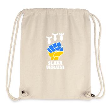 Slava ukraini - Stanley/Stella Recycled Gym Bag - natural - Front