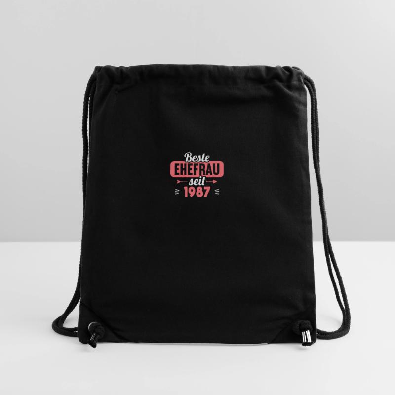 Beste Ehefrau Bester Ehemann seit 1987 Stanley/Stella recycelter Gym Bag