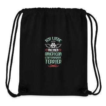American Staffordshire Liebe - Stanley/Stella recycelter Gym Bag - Schwarz - Vorne