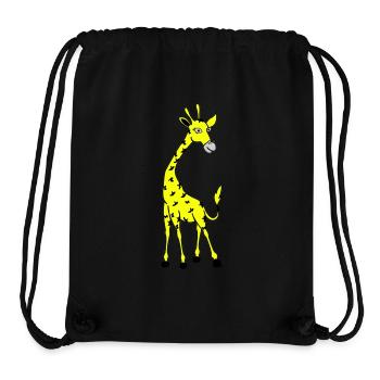 Giraffe 02 - Stanley/Stella Recycled Gym Bag - black - Front