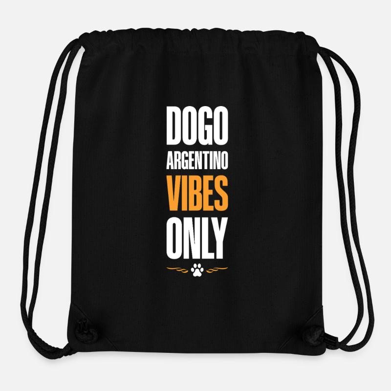Dogo Argentino Vibes Only - Stanley/Stella recycelter Gym Bag - Schwarz