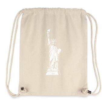 Liberty Silhouette : Torche & Tablette - Sac à cordon recyclé Stanley/Stella - blanc naturel - Devant
