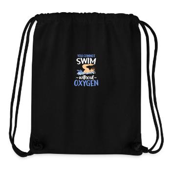 Ohne Sauerstoff Kann Man Nicht Schwimmen - Stanley/Stella recycelter Gym Bag - Schwarz - Vorne