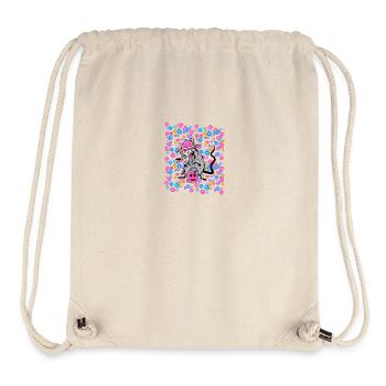 Printemps Eté Jardin Rat Enfants Enfant Années 80 90 - Sac à cordon recyclé Stanley/Stella - blanc naturel - Devant