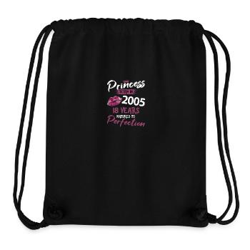 18th birthday 18 years perfection Princess 2005 - Stanley/Stella Recycled Gym Bag - black - Front