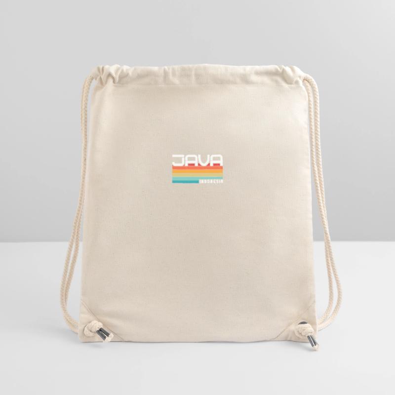 Vintage Urlaub Reise Java Indonesien Asien Stanley/Stella recycelter Gym Bag