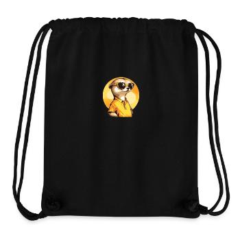 Erdmännchen Mit Sonnenbrille Meerkat - Stanley/Stella recycelter Gym Bag - Schwarz - Vorne