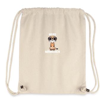 Nerdmännchen Junge Jungen Erdmännchen Nerdy Nerd - Stanley/Stella recycelter Gym Bag - Naturweiß - Vorne