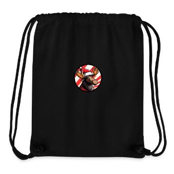 Moose Christmas Christmas - Stanley/Stella Recycled Gym Bag - black - Front