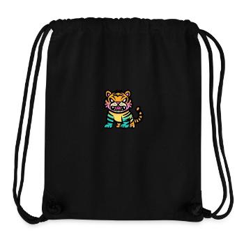 Tiger Halloween Animal - Stanley/Stella Recycled Gym Bag - black - Front