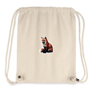 Rotfuchs Illustration Druck - Stanley/Stella recycelter Gym Bag - Naturweiß - Vorne