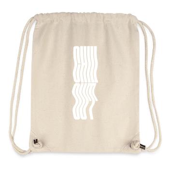 Chill Out wavy typography logo design - Stanley/Stella Recycled Gym Bag - natural - Front