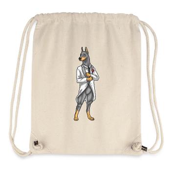 Doberman Groom Jacket Wedding - Stanley/Stella Recycled Gym Bag - natural - Front