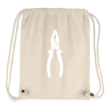 Kombizange Zange Werkzeug Handwerk - Stanley/Stella recycelter Gym Bag - Naturweiß - Vorne