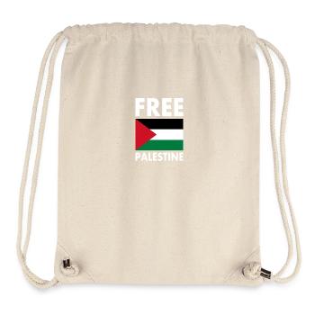 Free palestine - Stanley/Stella Recycled Gym Bag - natural - Front