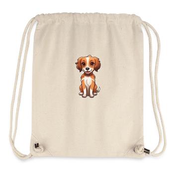 Dog Cartoon 2 - Stanley/Stella Recycled Gym Bag - natural - Front
