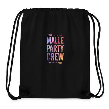 Malle Party Crew Spruch - Stanley/Stella recycelter Gym Bag - Schwarz - Vorne