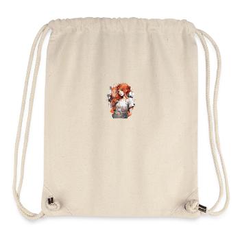 Anime Girl - Sac à cordon recyclé Stanley/Stella - blanc naturel - Devant