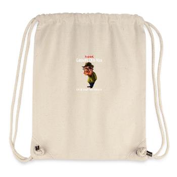 Avertissement vieil homme - Sac à cordon recyclé Stanley/Stella - blanc naturel - Devant